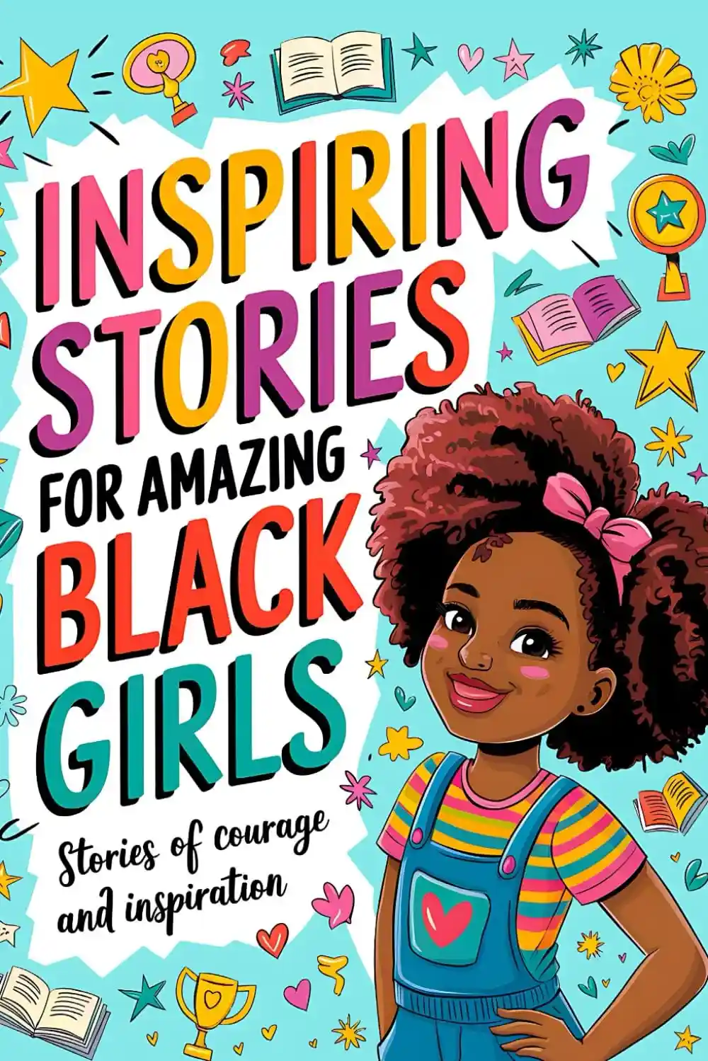 Inspiring Stories for Amazing Black Girls, Children's cover