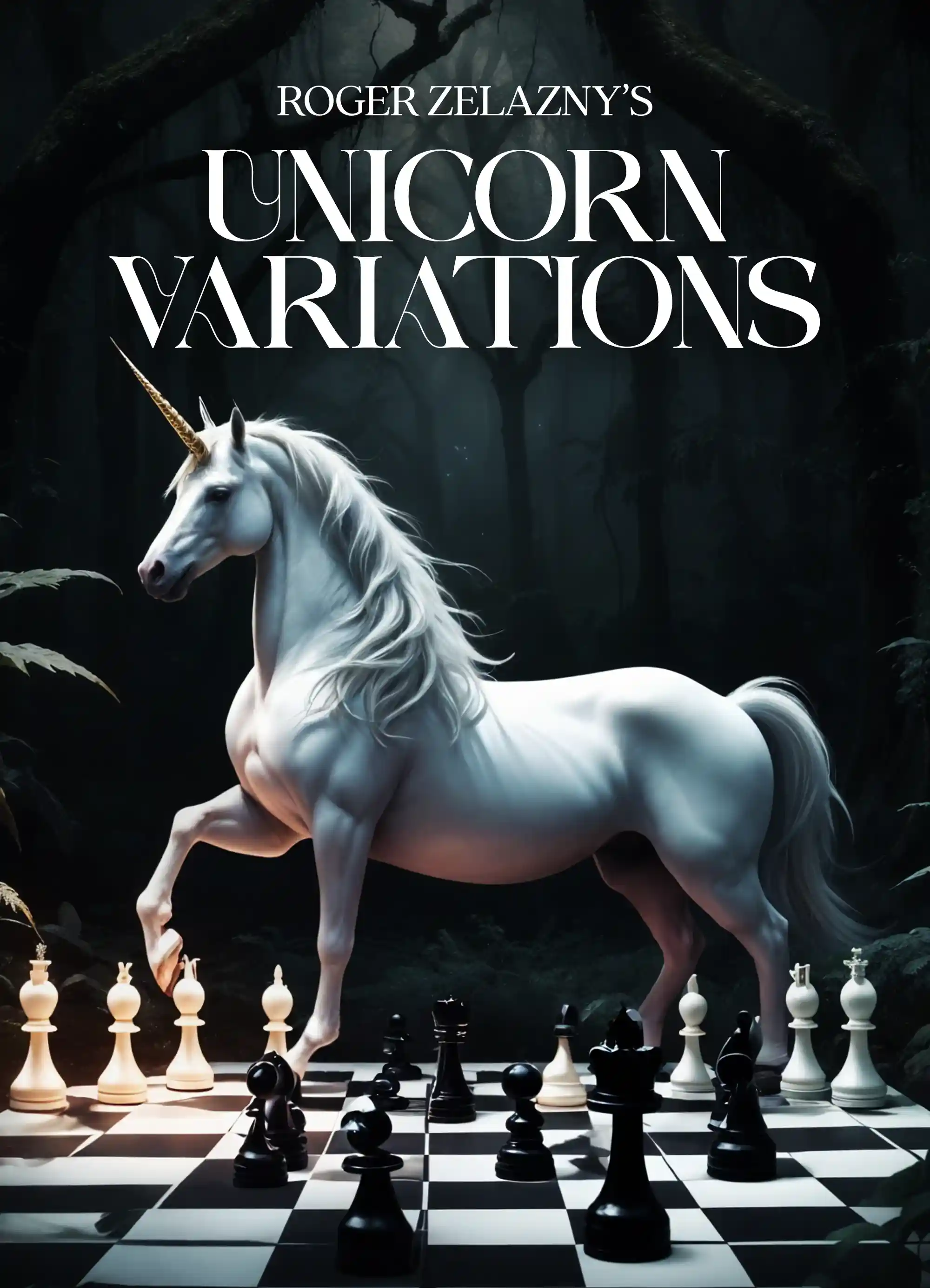 Roger Zelazny's Unicorn Variations, Fantasy cover